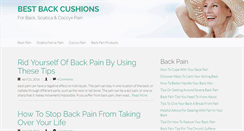 Desktop Screenshot of bestbackcushions.com