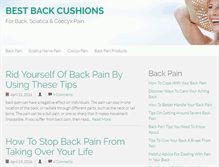 Tablet Screenshot of bestbackcushions.com